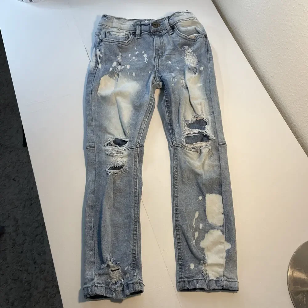 Boys Size 6 Clothing Lot 5 Pairs Jeans Pants Distressed Denim Jordan Craig
